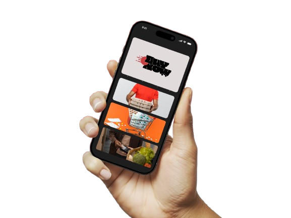 The BuyNow app home screen